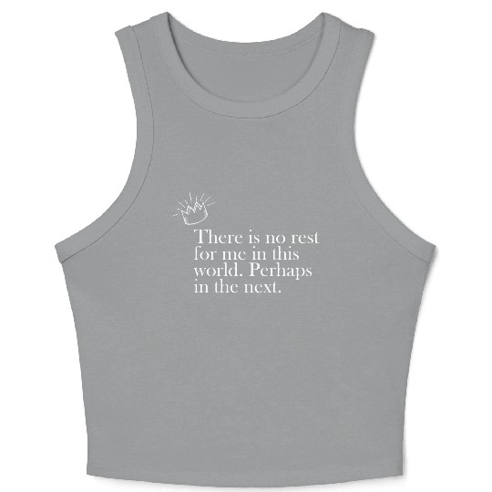 There is no rest - Peaky blinders Crop Tank Top