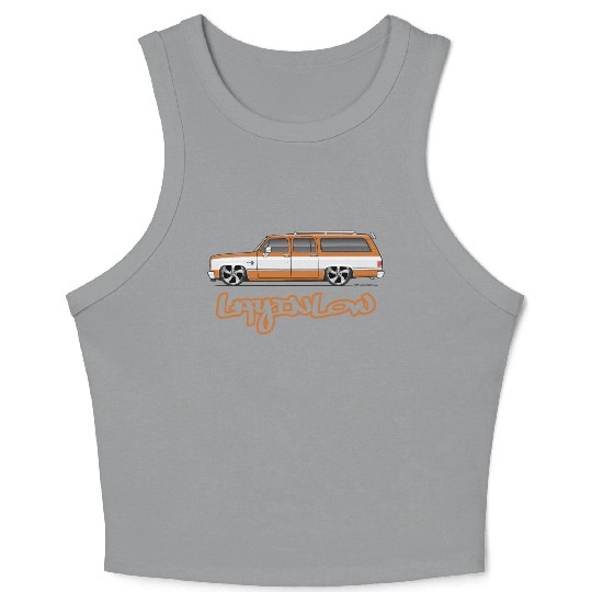 layinlow Burnt Orange Crop Tank Top