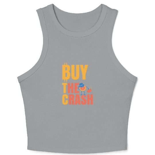 BTC Buy The Crash Crypto Bitcoin Crop Tank Top