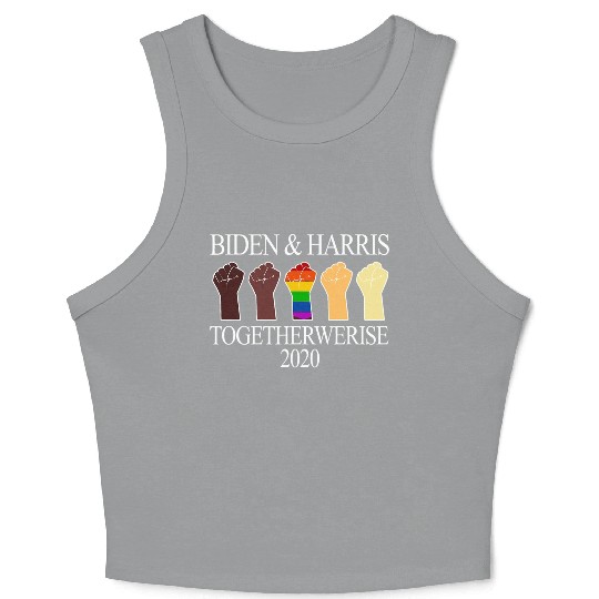 Joe Biden Kamala Harris LGBT Biden Harris 2020 Crop Tank Top
