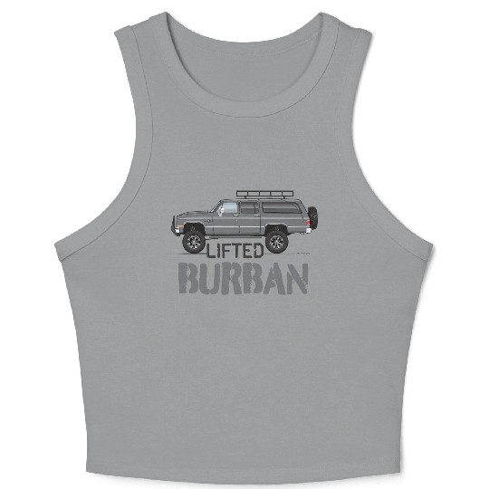 BURBAN Charcoal Crop Tank Top
