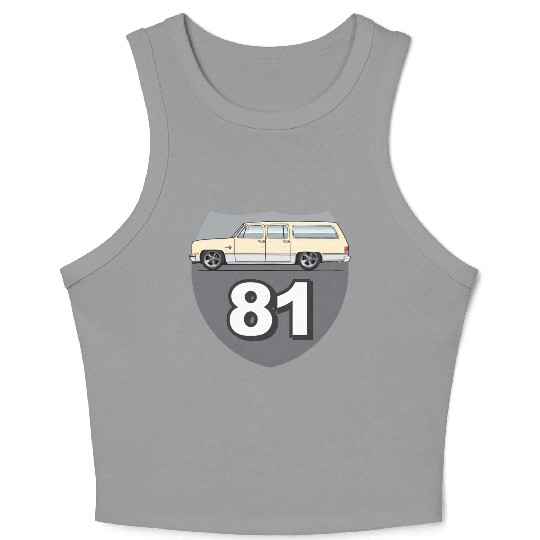 81 Santa Fe Tan Crop Tank Top