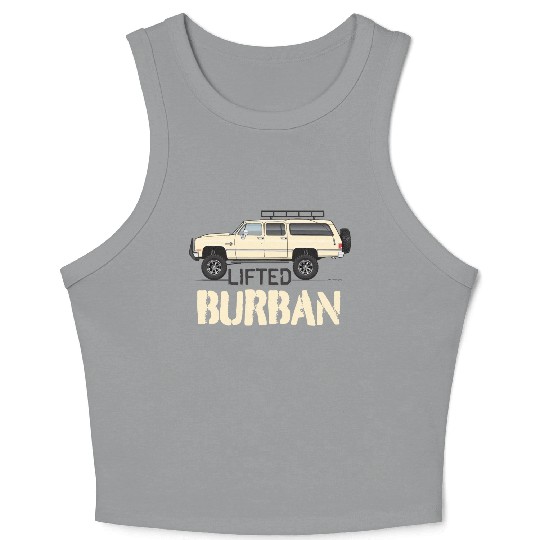 burban Santa Fe Tan Crop Tank Top