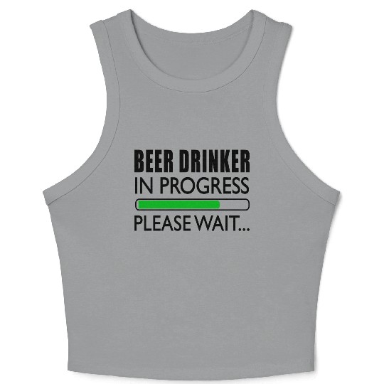Beer Lover Beer Drinking Funny Toast Crop Tank Top
