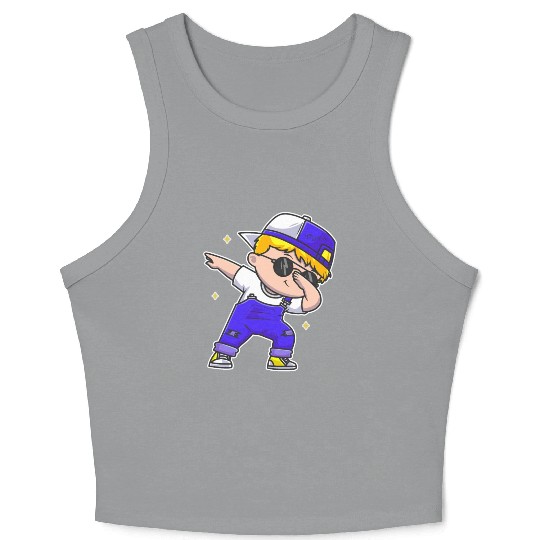 Dabbing Boy Crop Tank Top
