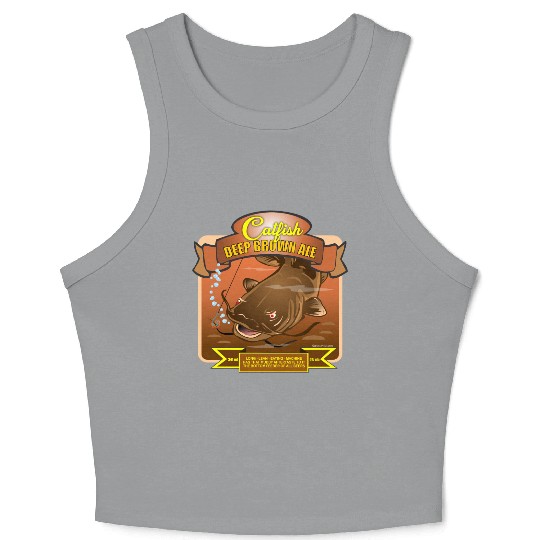 Catfish Deep Brown Ale Crop Tank Top