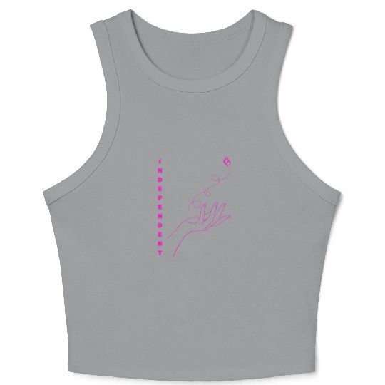 Strong and Independent woman Crop Tank Top