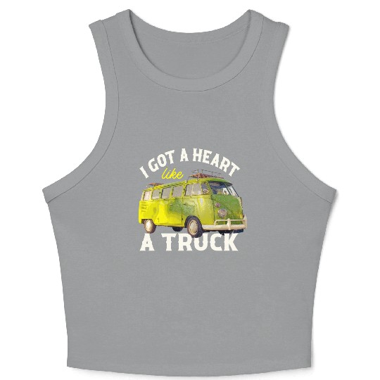 I Got A Heart Like A Truck Crop Tank Top