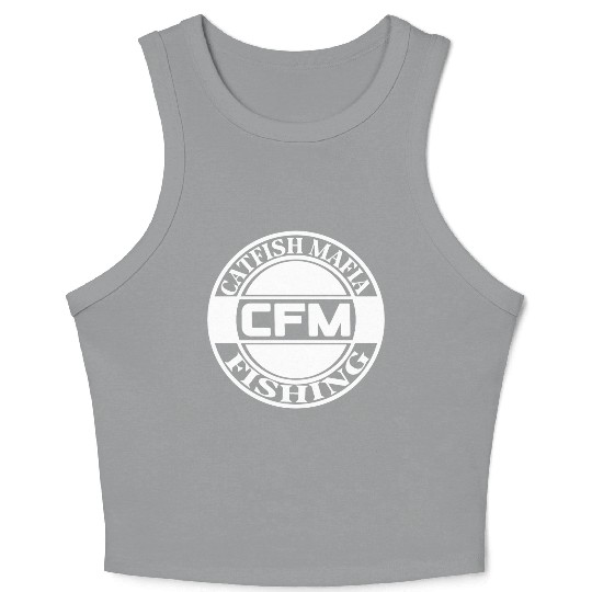 Catfish fishing Crop Tank Top design