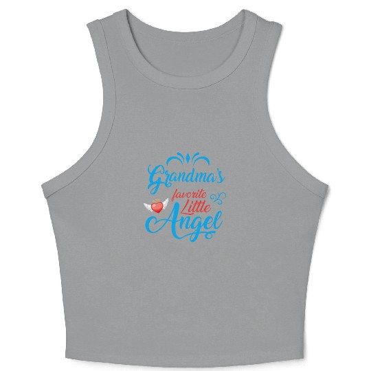 Grandma's Favorite Little Angel Crop Tank Top