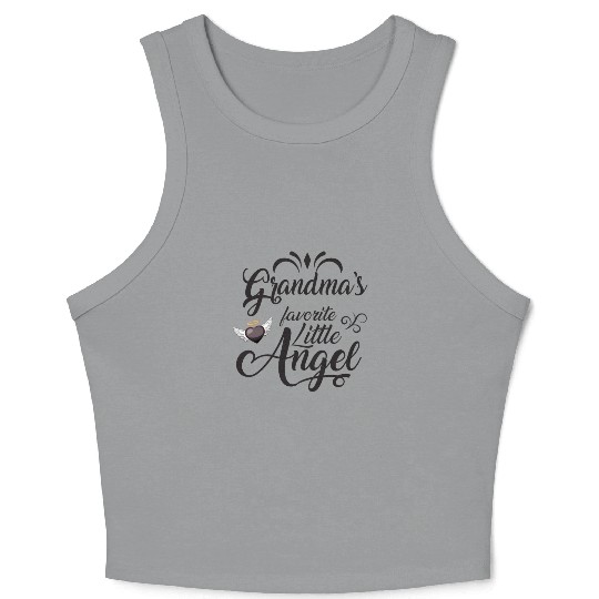 Grandma's Favorite Little Angel Crop Tank Top