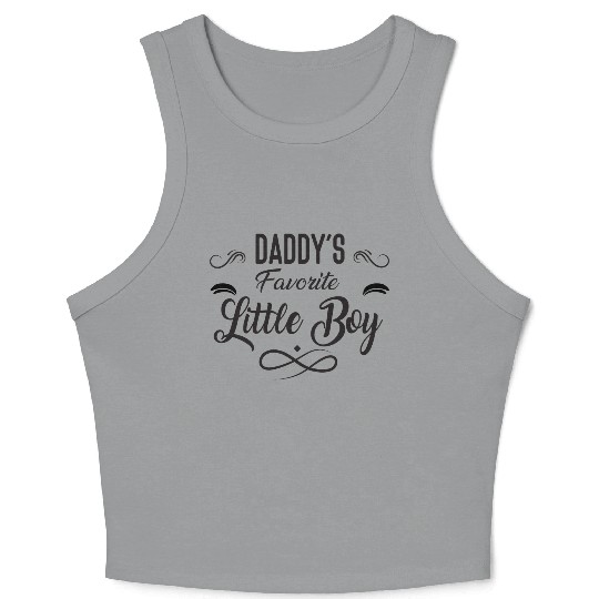 Daddy's Favorite Little boy Crop Tank Top