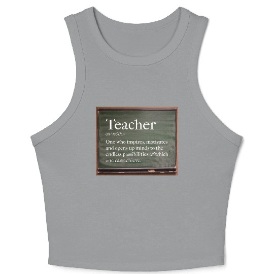 Teacher Crop Tank Top