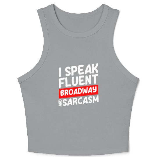 Actor Theater Fan Comedy Drama Club Crop Tank Top