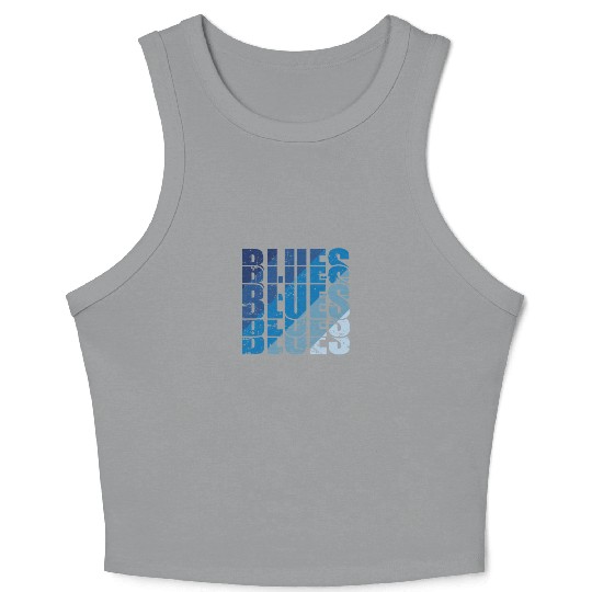 Blues Music Jazz Trumpet Chicago Crop Tank Top