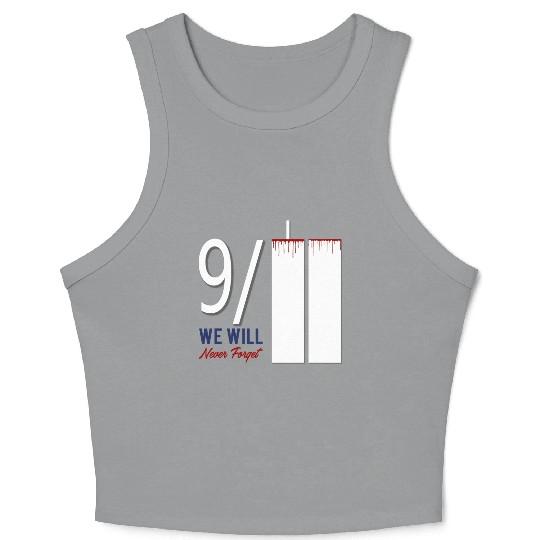 Patriot Day 9 11 Twin Towers New York USA Amerika Crop Tank Top