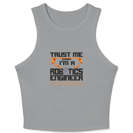 Robot Robotics Engineer Vintage Crop Tank Top