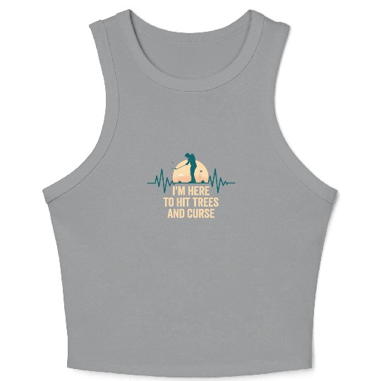Peace Love Golf Crop Tank Top