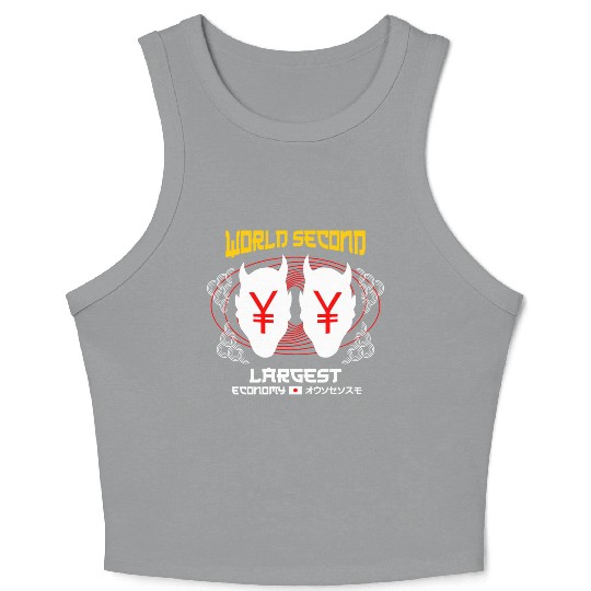 World Second Largest Economy Crop Tank Top