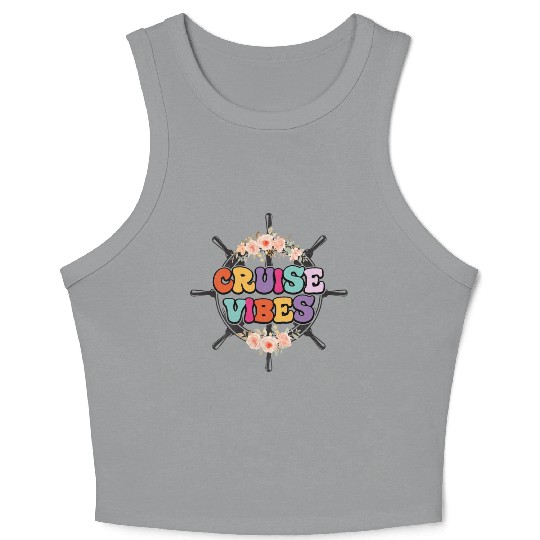 Cruise Vibes Family Cruise Vacation 2023 Crop Tank Top