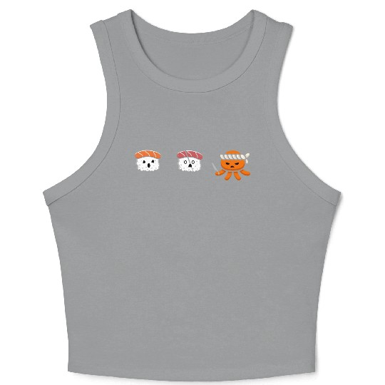 Sushi Ninja Attack Crop Tank Top