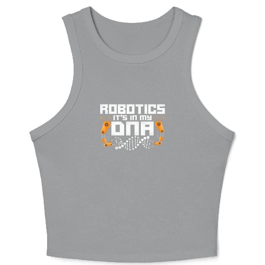 Robot Robotics Engineer Vintage Crop Tank Top
