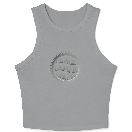 Robot Robotics Engineer Female Crop Tank Top