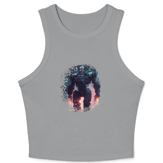 Terminator Exoskeleton Crop Tank Top