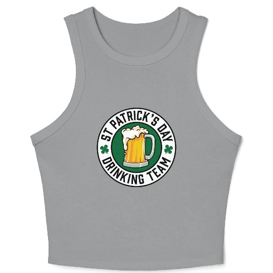 St Patricks Day Drinking Team Beer Crop Tank Top