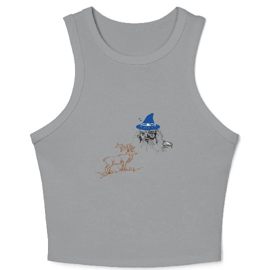 Wizard and Deer Crop Tank Top