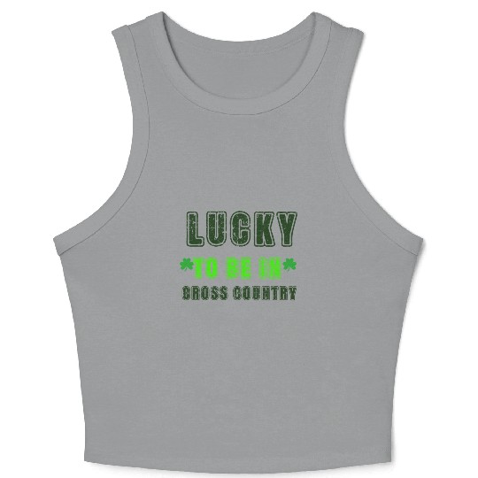 Cross Country Runner, St Patrick's Day Gift Crop Tank Top