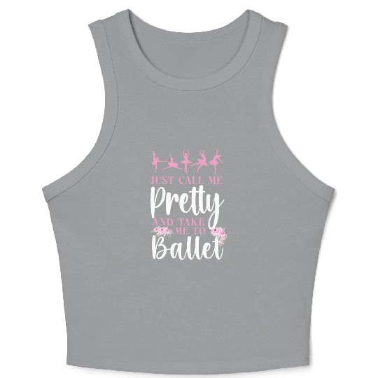 Ballet Dancer Dance Girl Ballerina Crop Tank Top