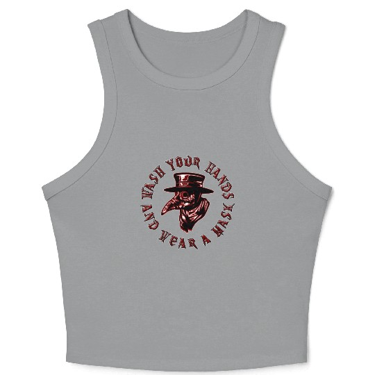 Plague Doctor #2 Crop Tank Top