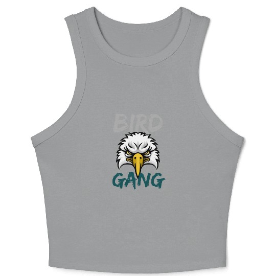 Eagle Bird Gang Funny Philadelphia Crop Tank Top