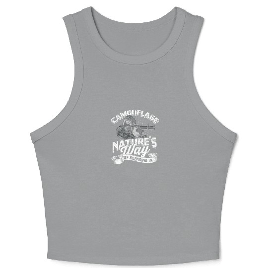 Camouflage: Nature's Way of Blending In - Hunting Crop Tank Top