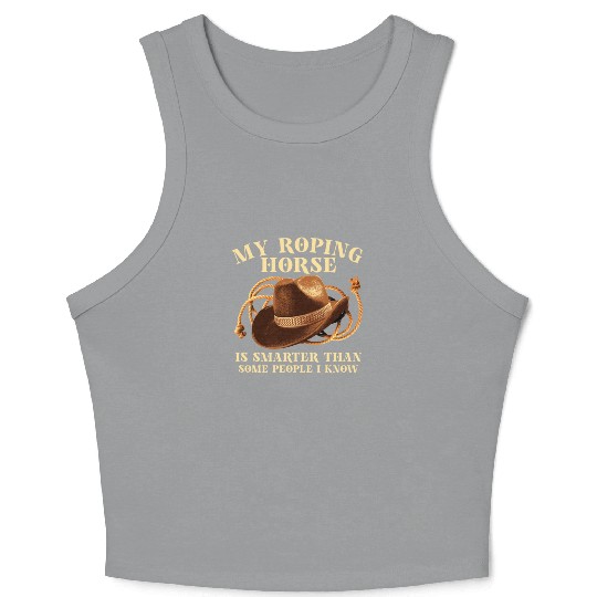 Cowboy Barn Bull Rider Rodeo Country Western Gift Crop Tank Top