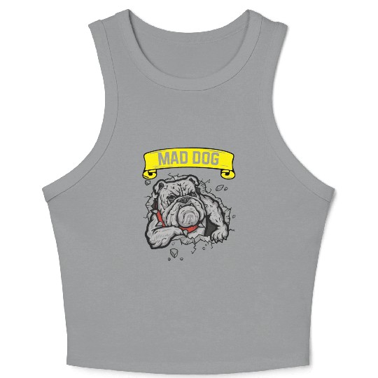 Mad Dog - Pitpull Lover Crop Tank Top