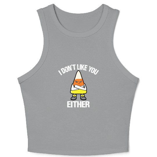 candy corn Funny Crop Tank Top
