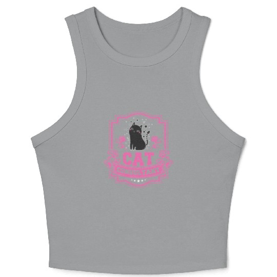 Cat Consultant Crazy Cat Lover Crop Tank Top