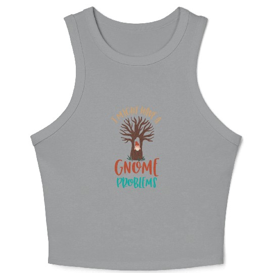 Gnomes - Gnome Collecting - Gnome Collector Crop Tank Top