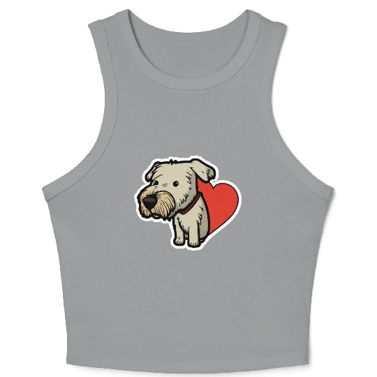 cute dog Crop Tank Top
