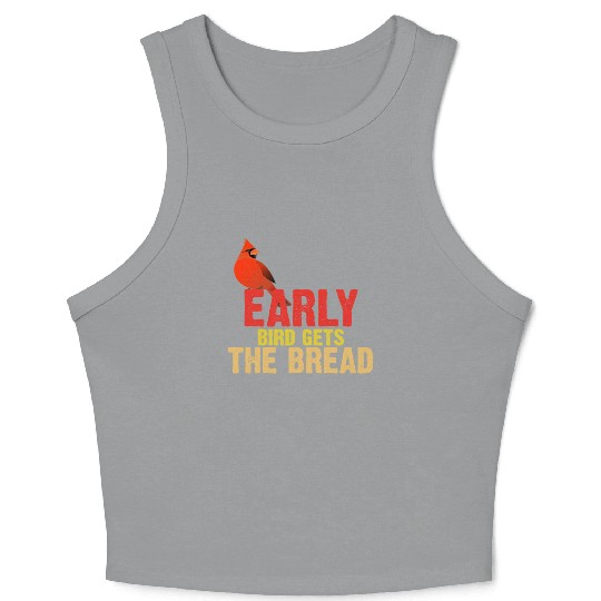 Early Bird Gets The Bread Apparel Bird Lover Crop Tank Top