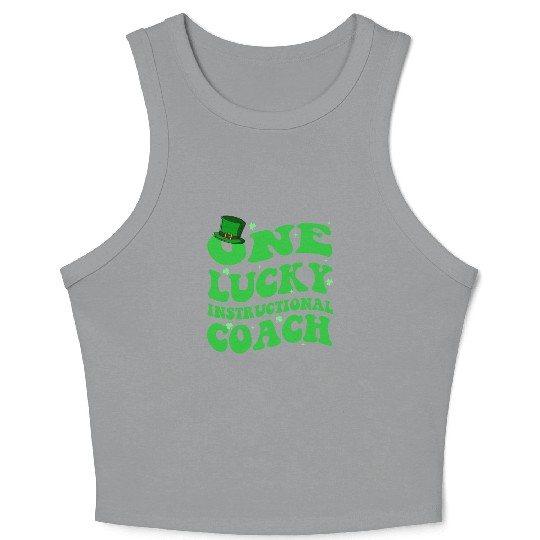 Instructional Coach St Patrick s Day Celebrate Crop Tank Top