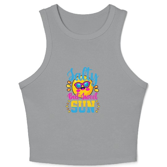 Salty But Sweet Sun Crop Tank Top