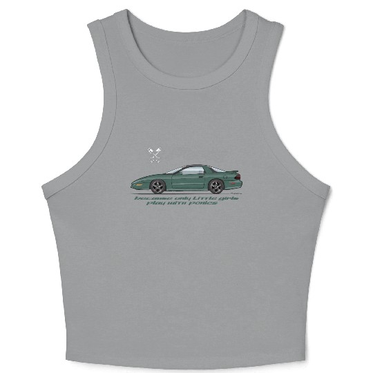 F body Dark Green Crop Tank Top