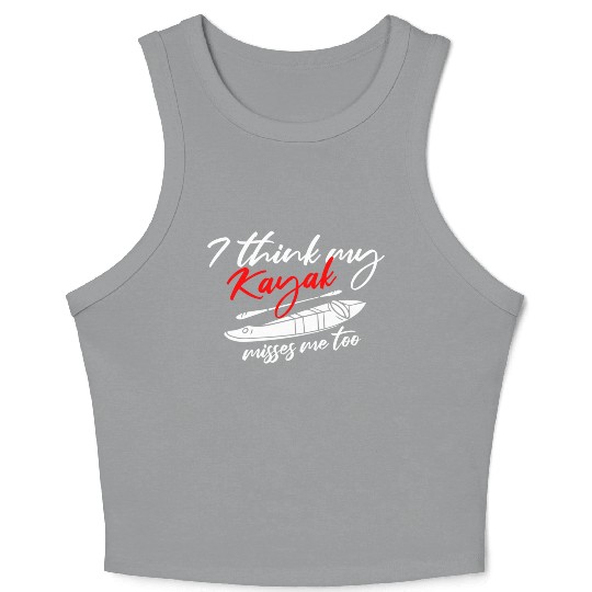 Kayaking Kayak Lover Crop Tank Top