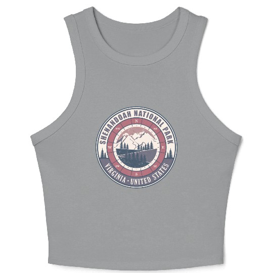 Shenandoah National Park Virginia US Hiking Crop Tank Top