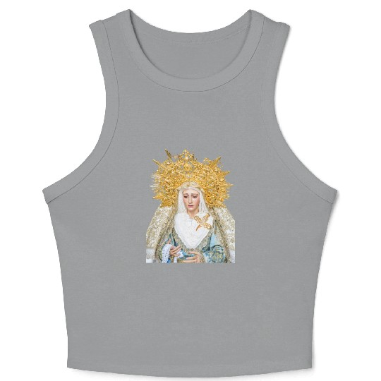 Virgin Mary Mother of Jesus Madonna Crop Tank Top