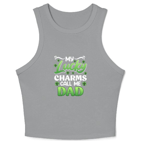 My Lucky Charms Call me Dad Crop Tank Top