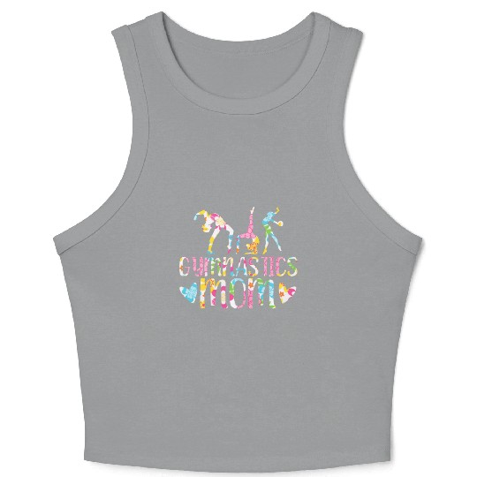 Gymnastics Mom Gymnast I Love Gymnastics Crop Tank Top